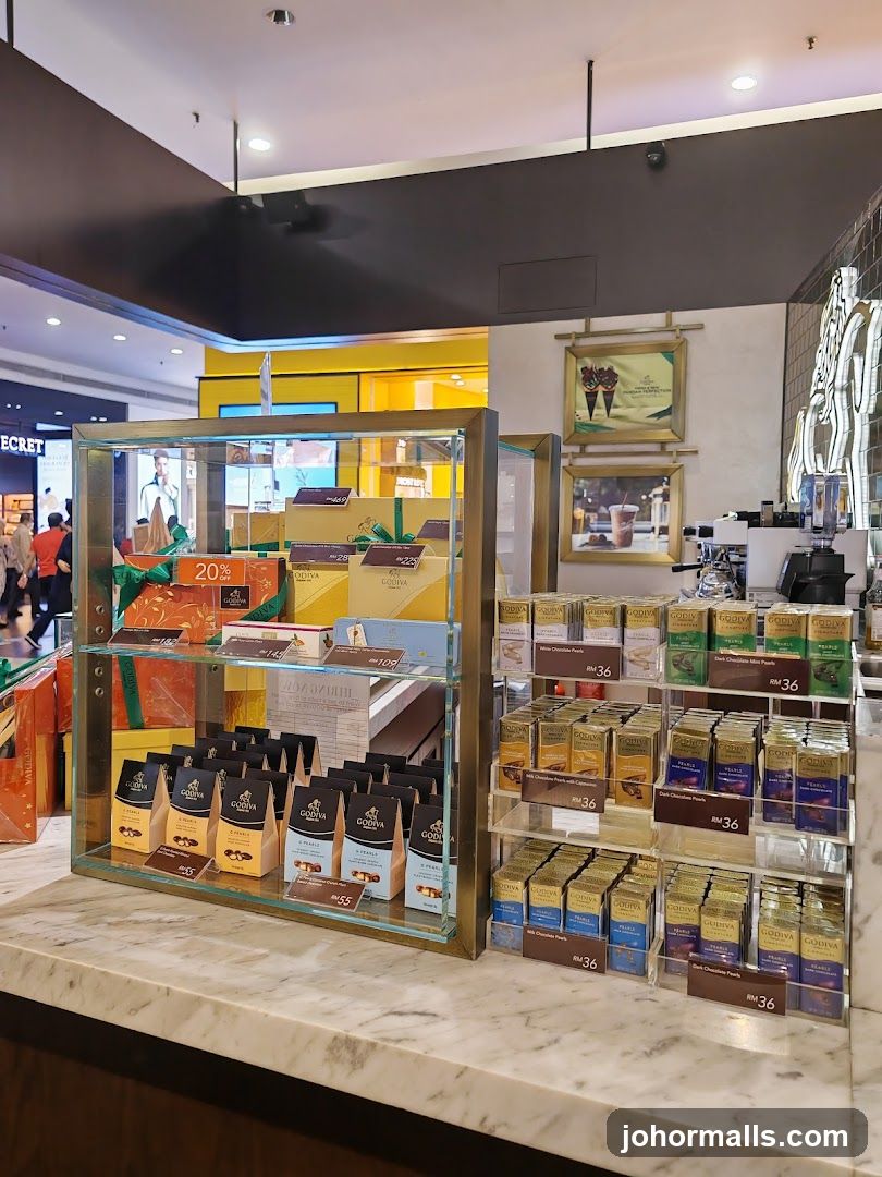 Godiva Chocolate Display