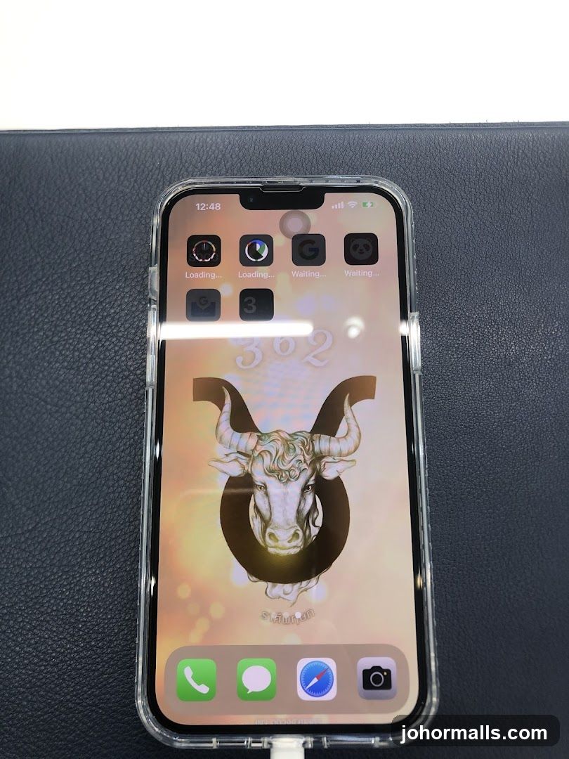 iPhone with Taurus Wallpaper