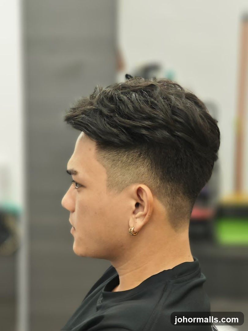 Man with a Fade Haircut
