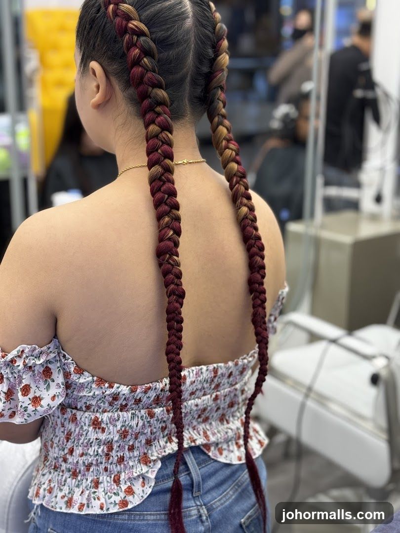 Woman with Braids