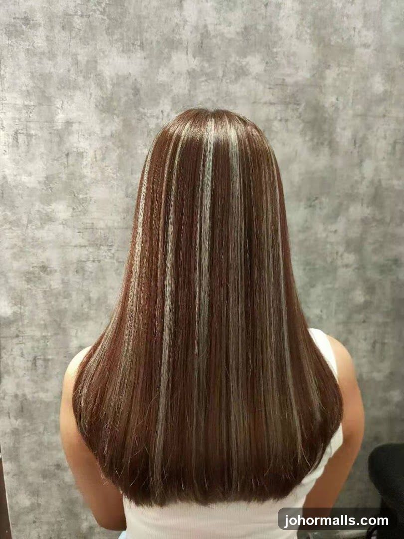 Woman with highlighted hair