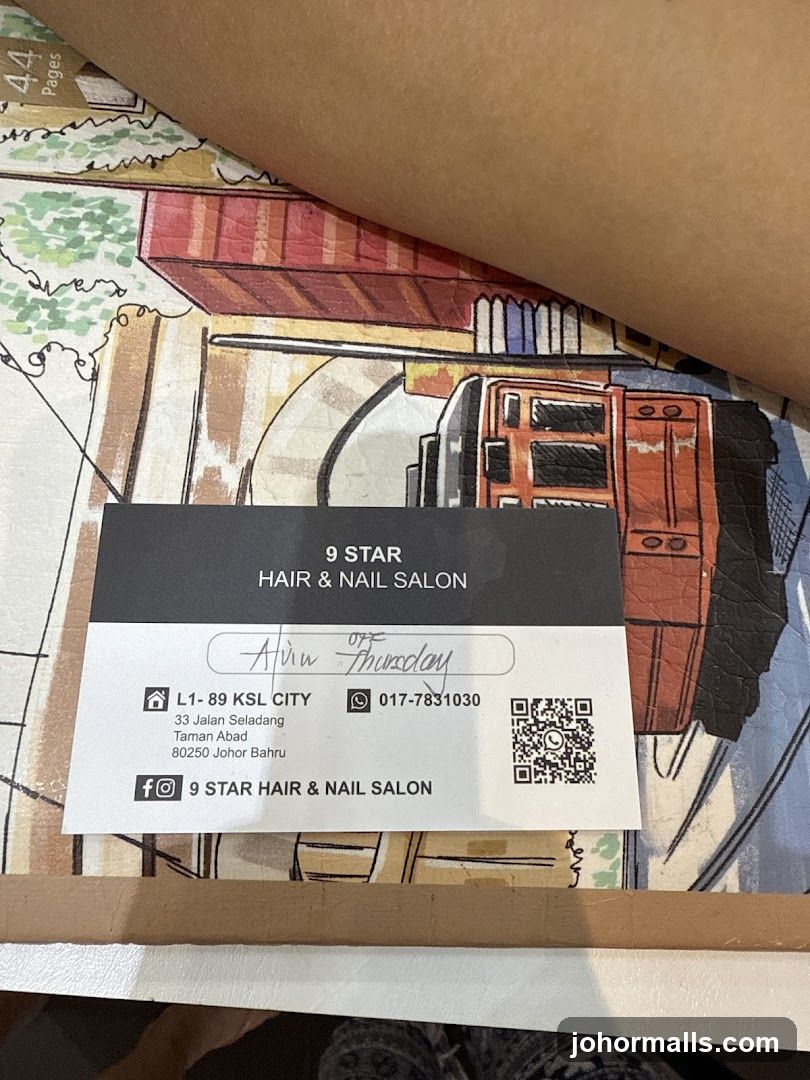 Business Card for 9 Star Hair & Nail Salon