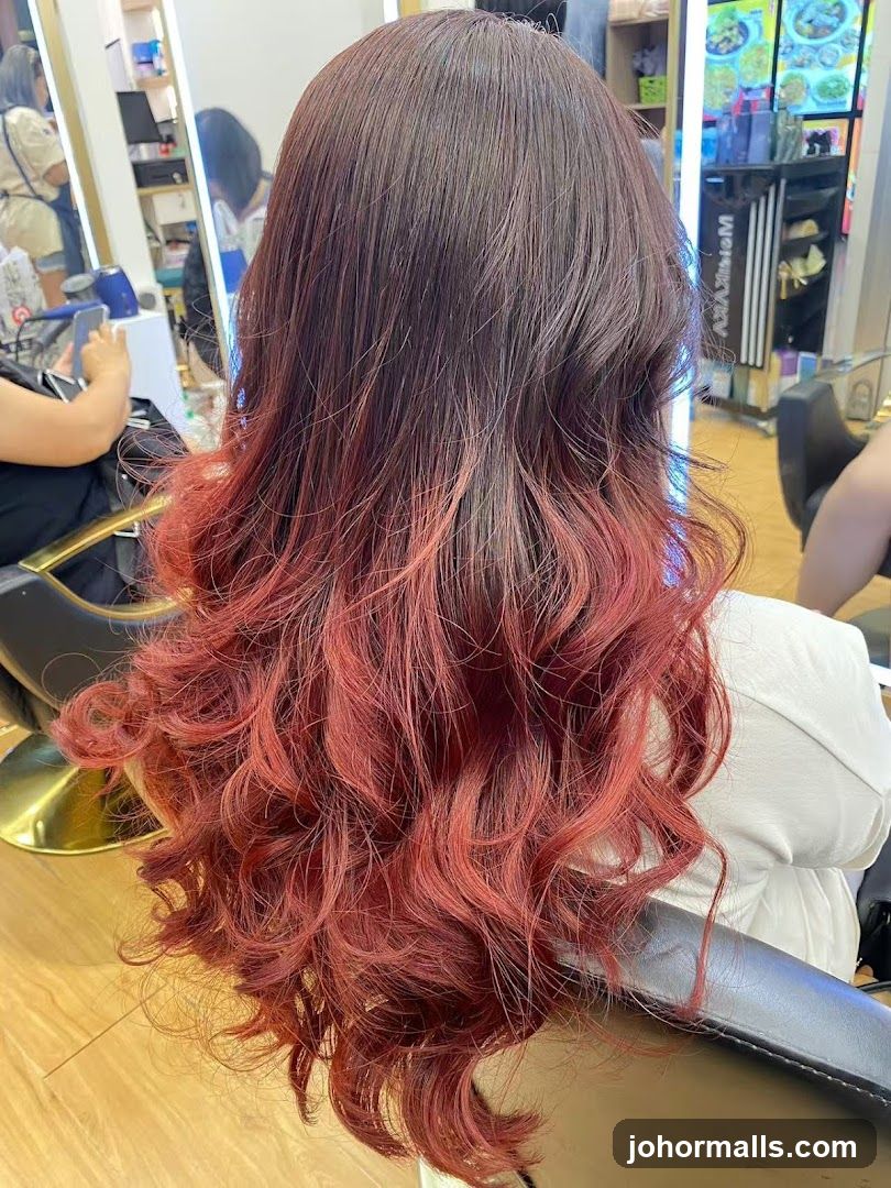 Woman with Ombre Hair
