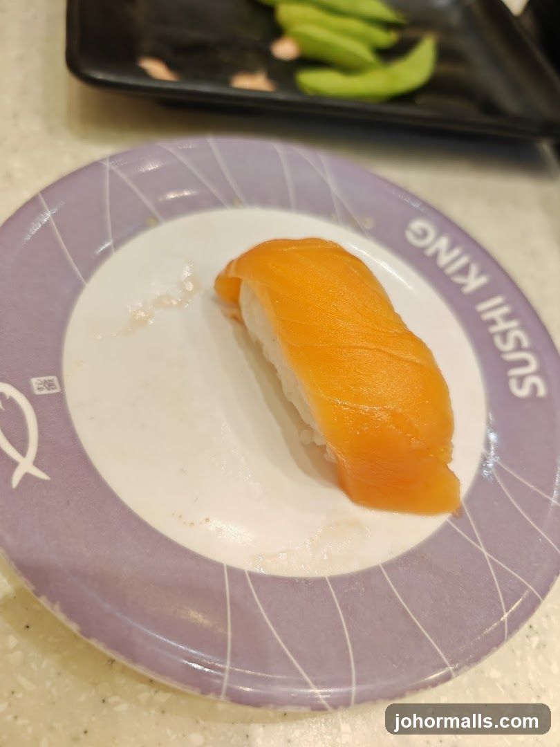 Salmon Nigiri on a Plate