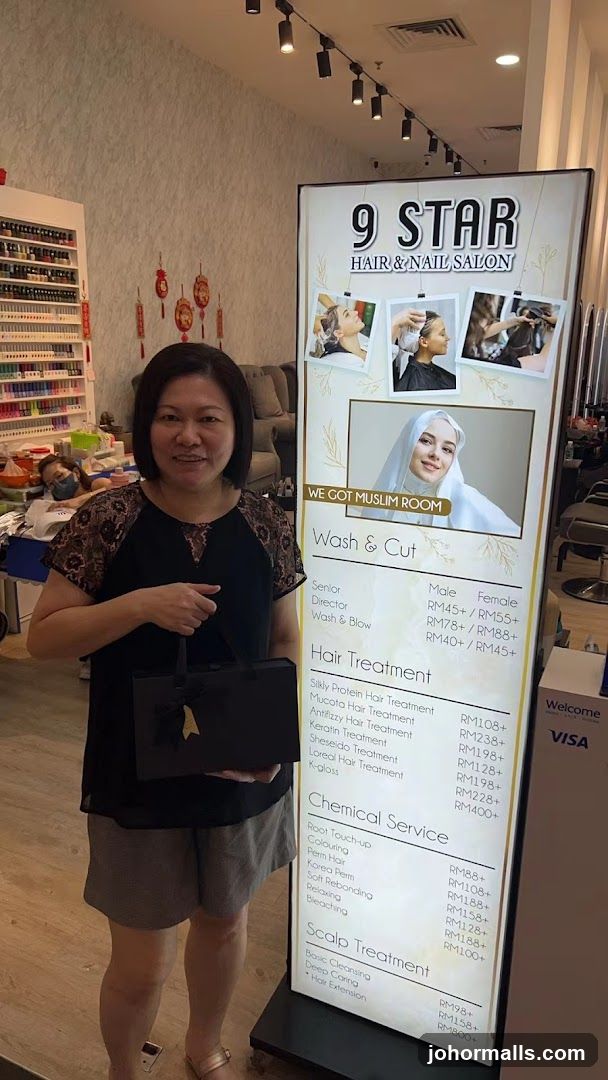 9 STAR HAIR & NAIL SALON Menu