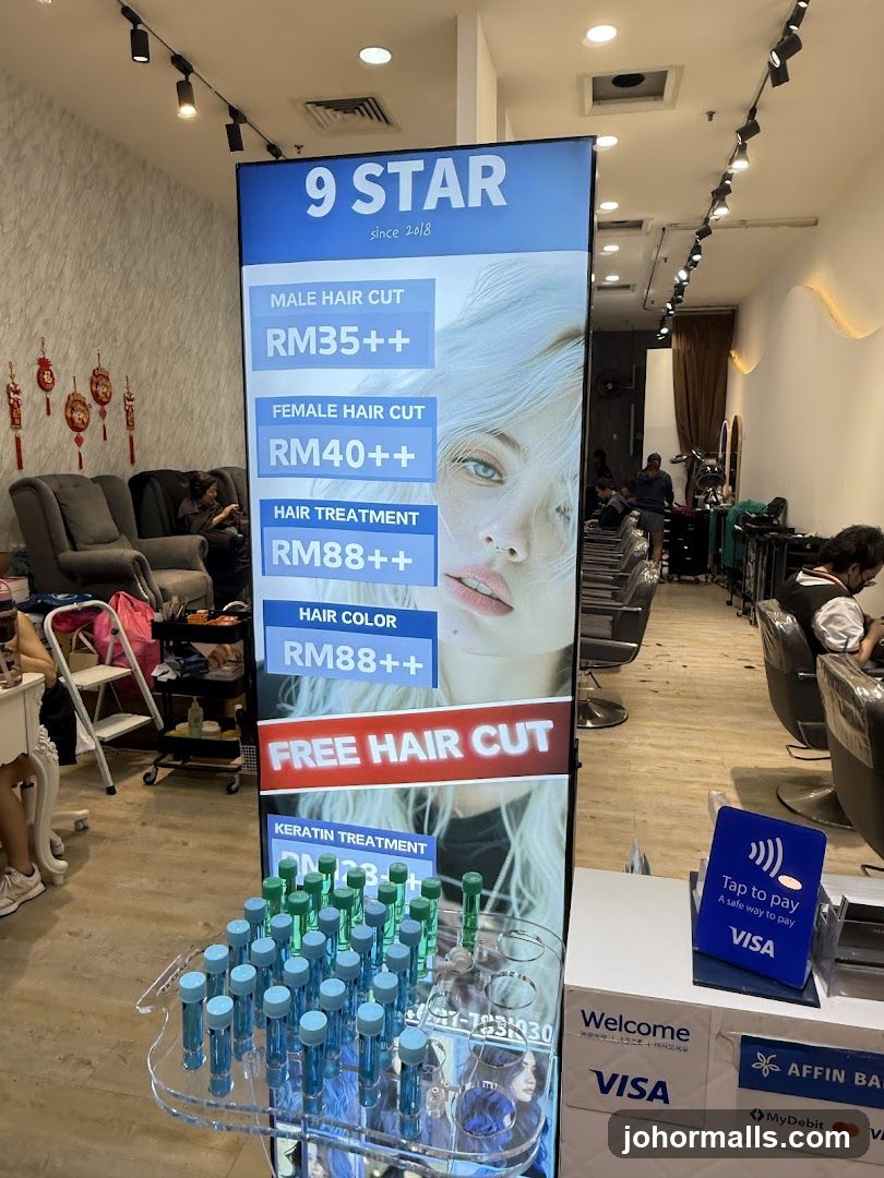9 Star Salon Price List