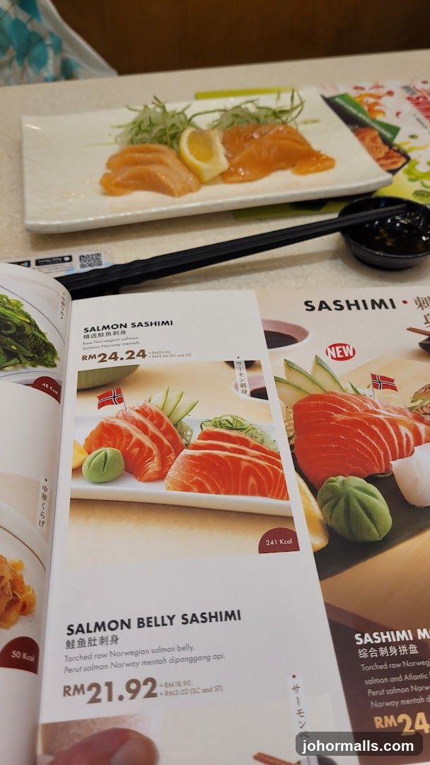 Sashimi Menu