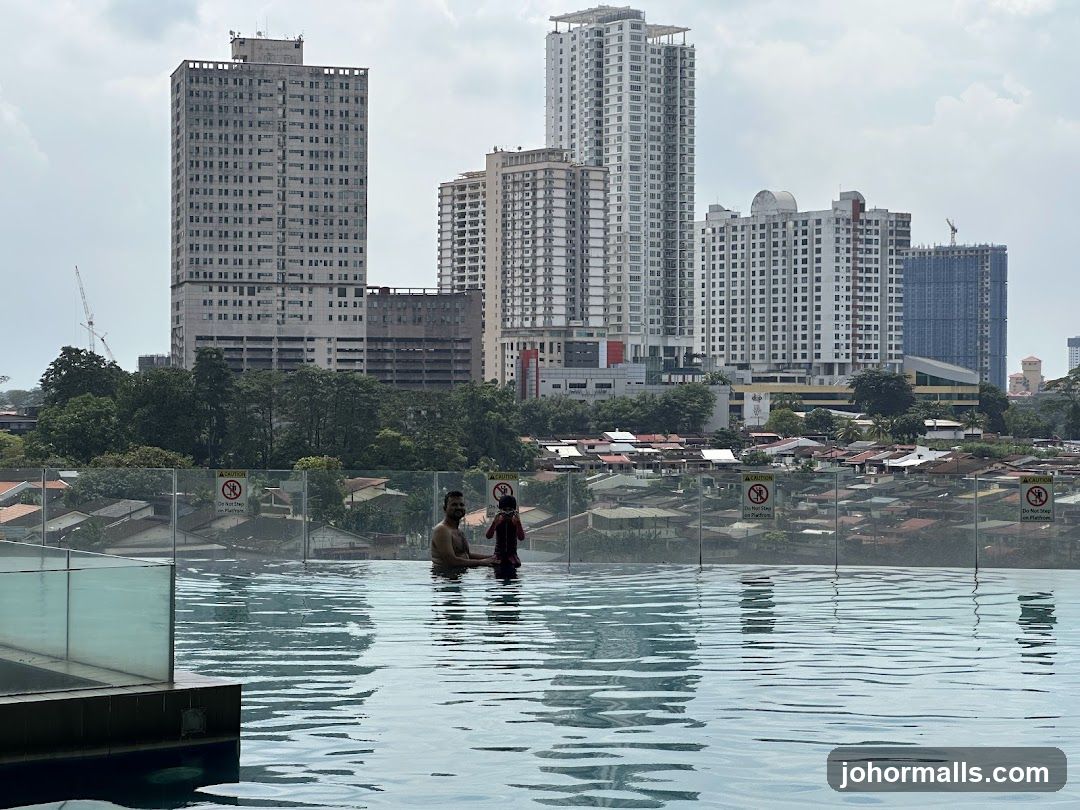 Infinity Pool with Cityscape View