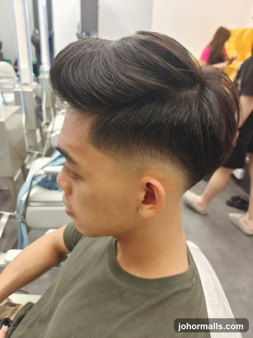 Man with a fresh haircut
