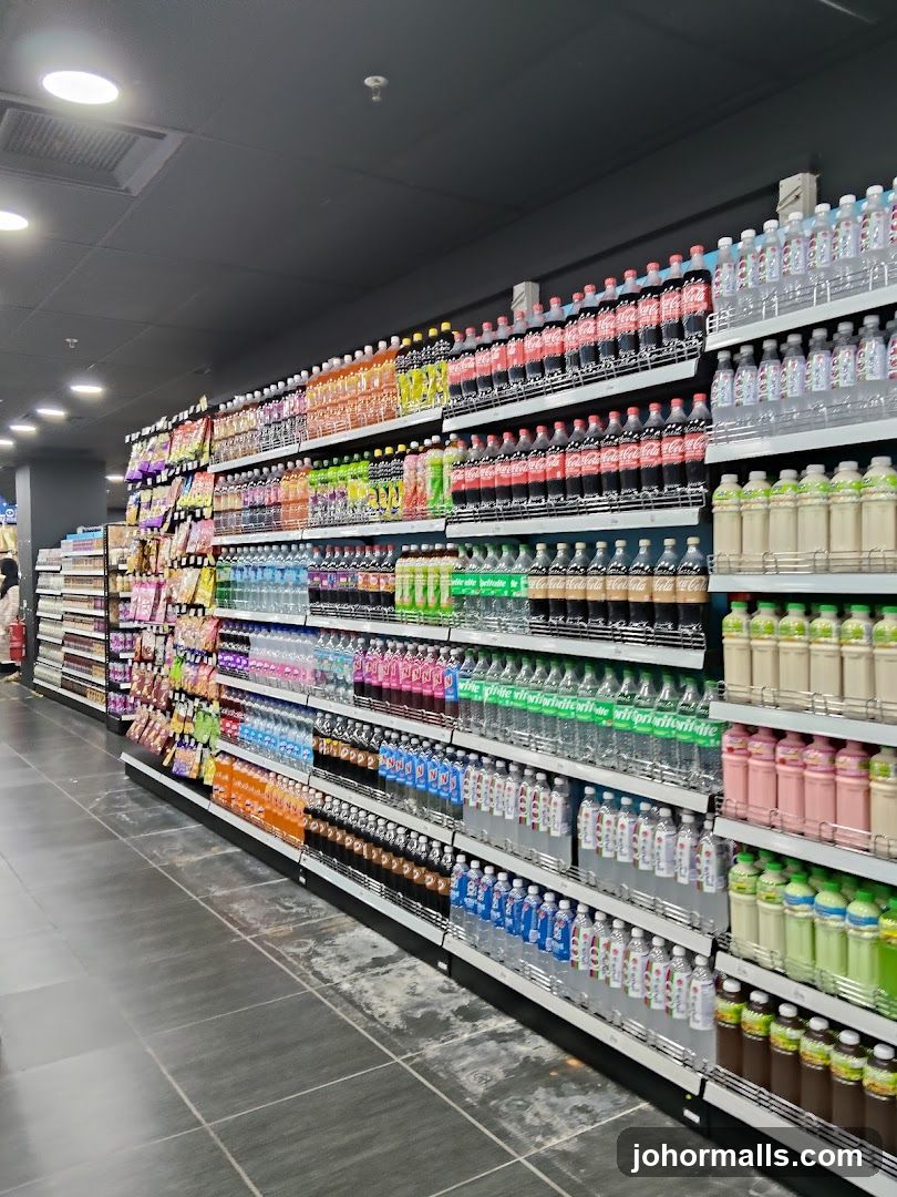 Beverage Aisles in a Store