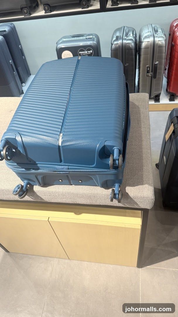 Blue Suitcase on Display