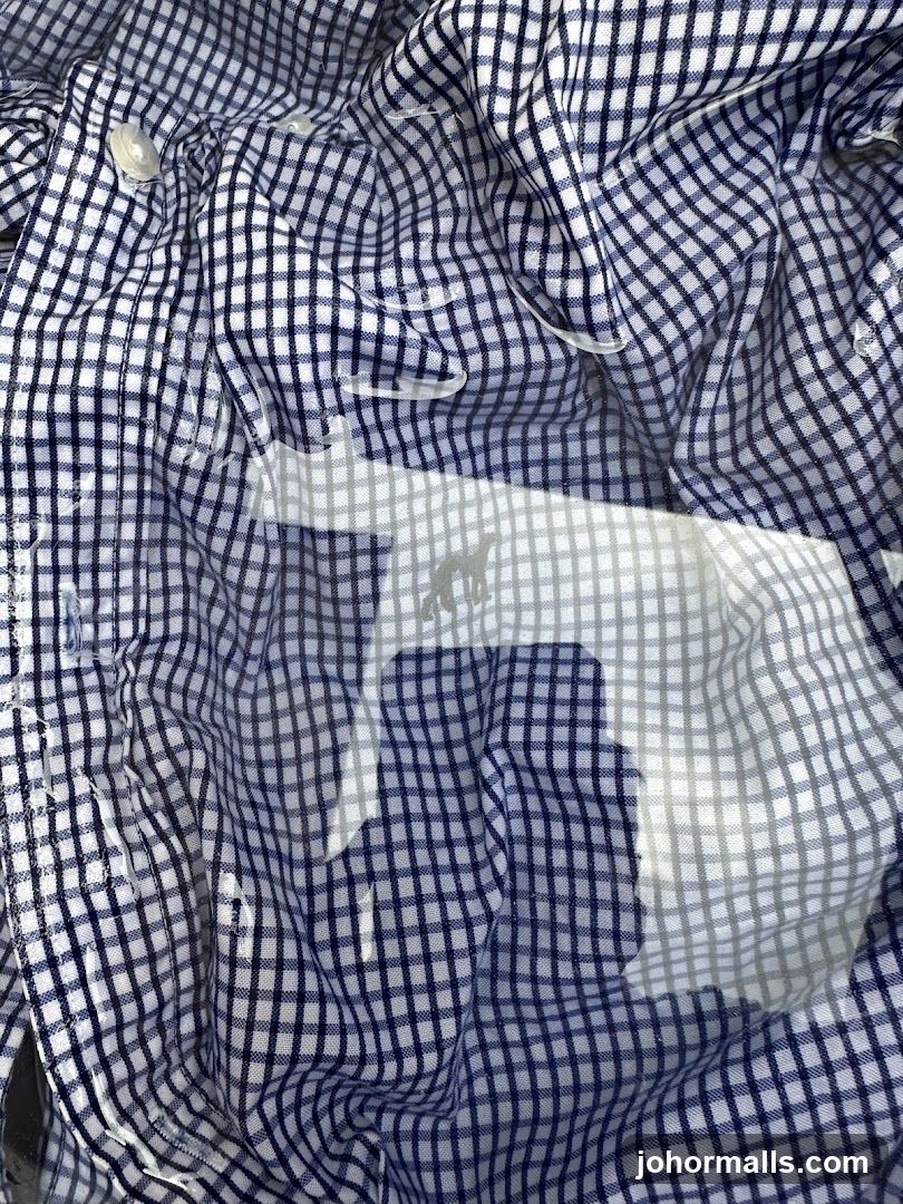Gingham Shirt with Logo