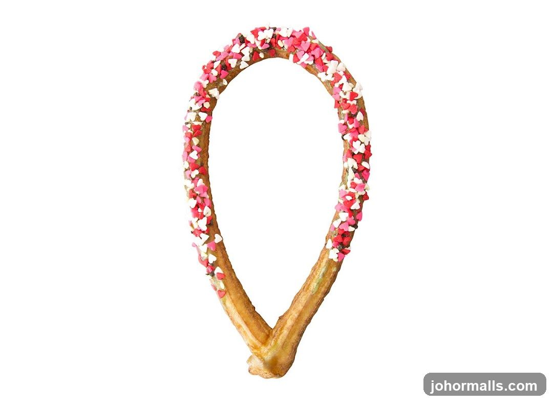 Churro with Heart Sprinkles