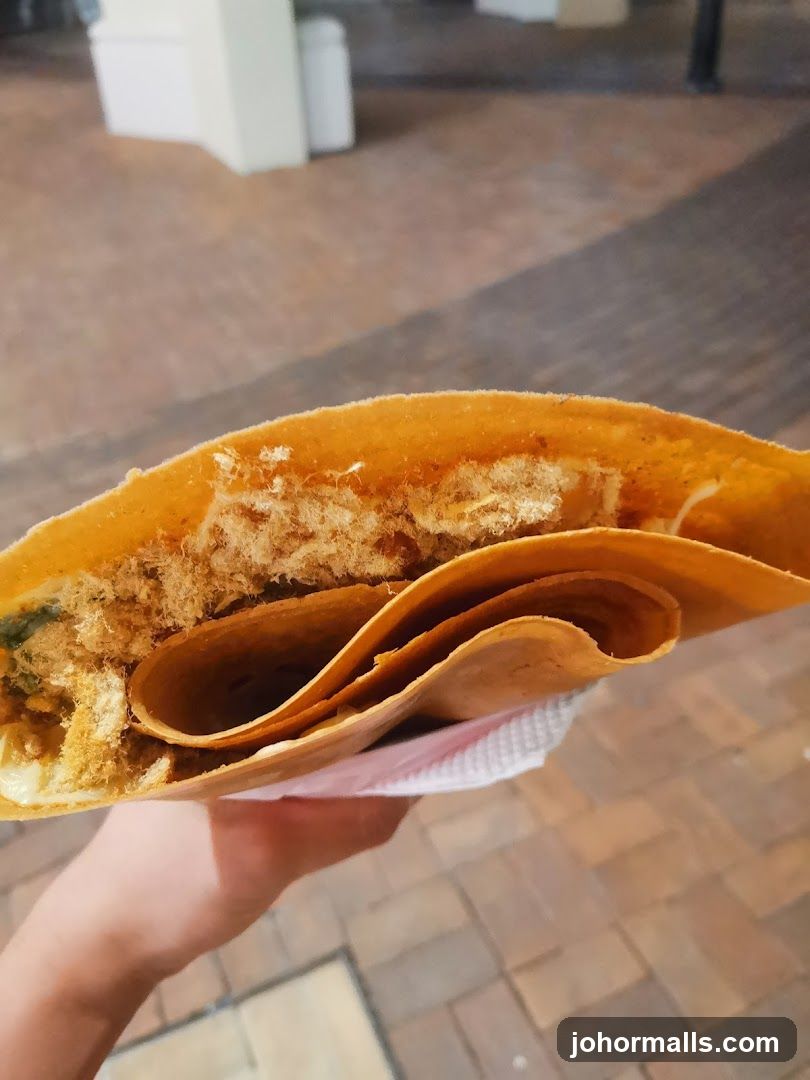 Savory Crepe with Shredded Pork