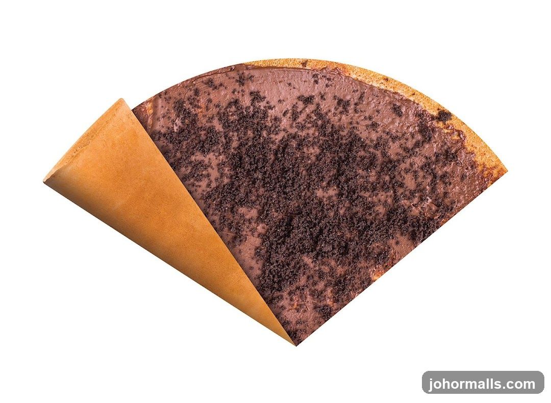 Chocolate Crepe with Cookie Crumble