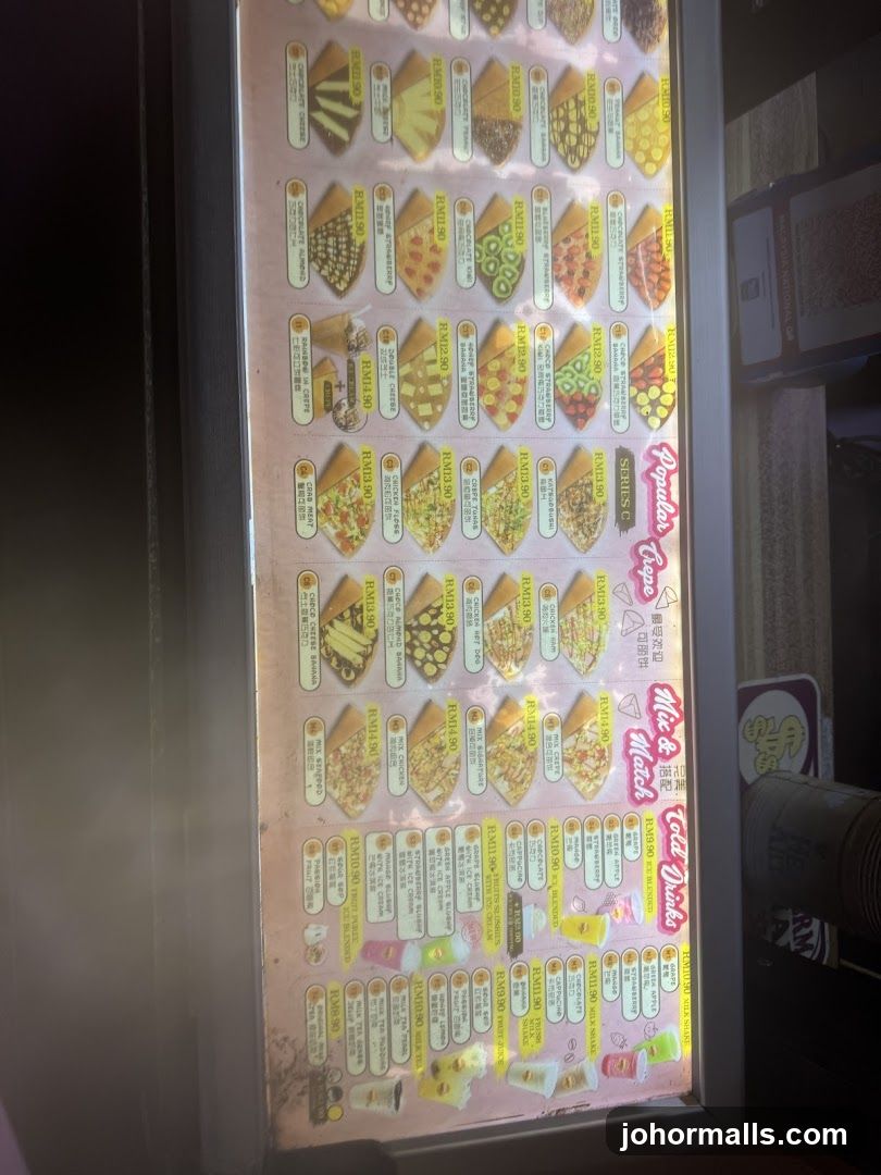 Popular Crepe Menu