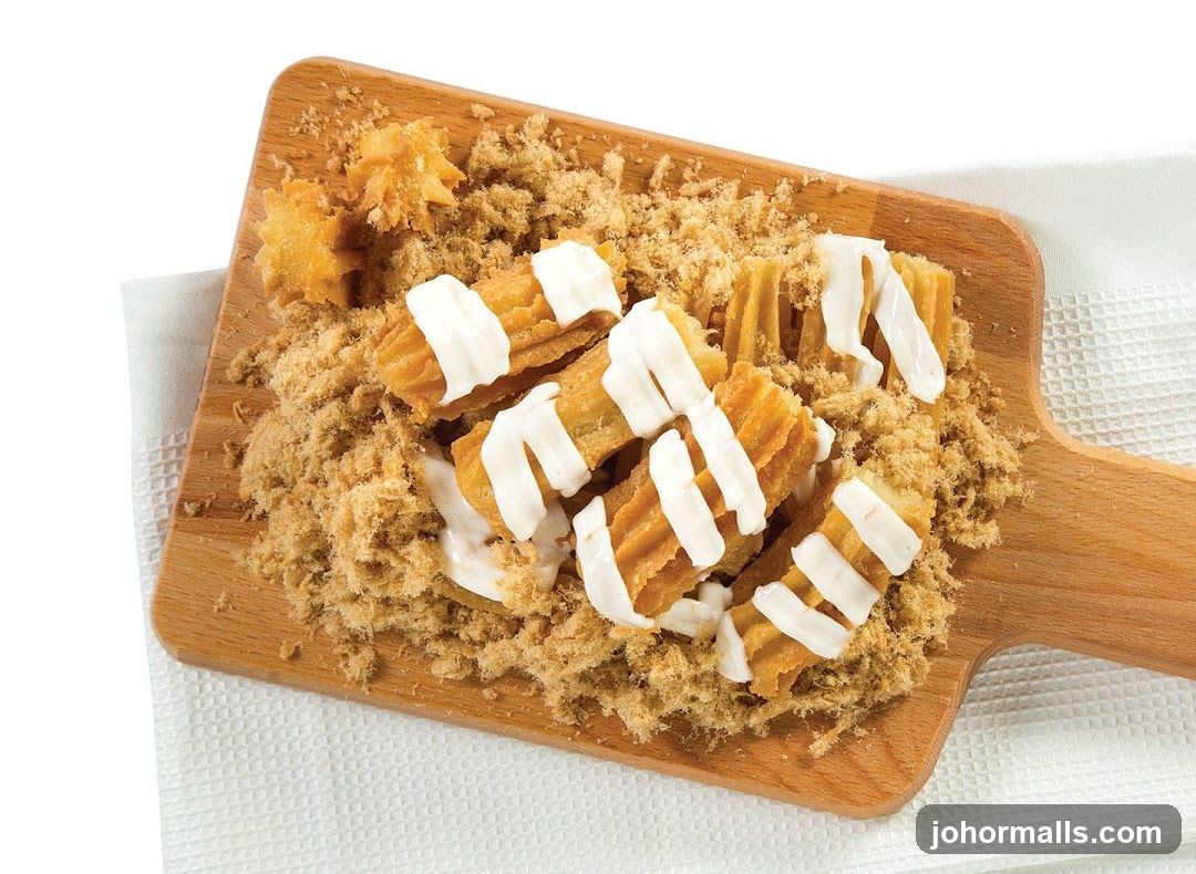 Churros with Pork Floss and Icing