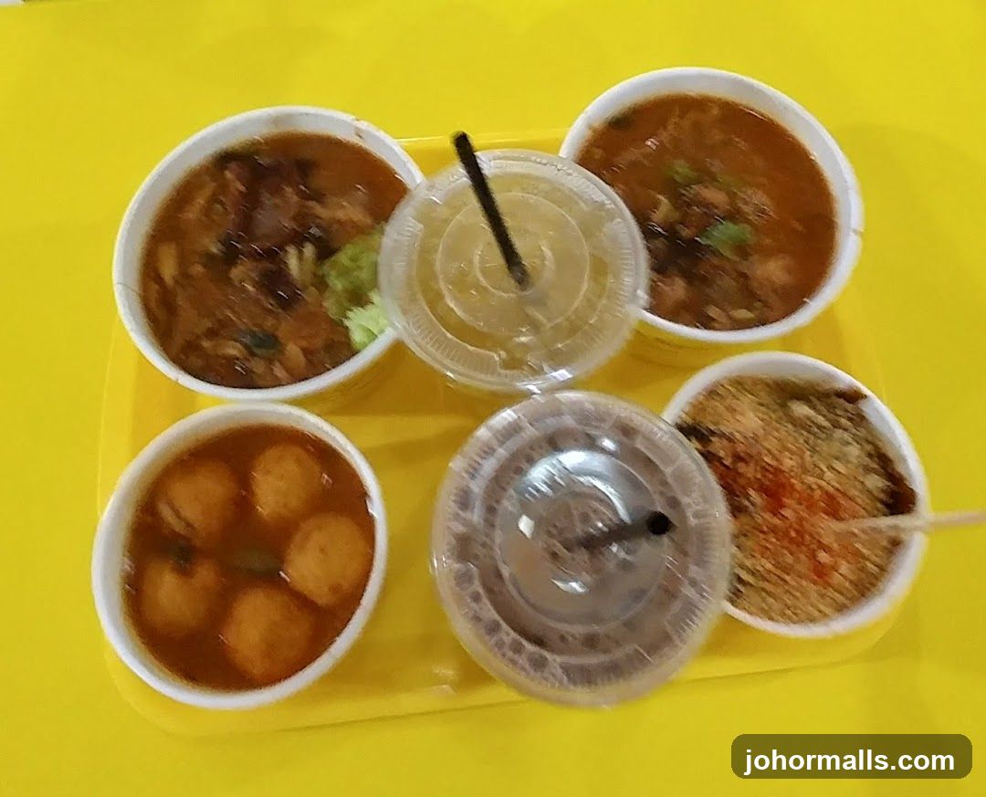 Food and Drinks on a Tray