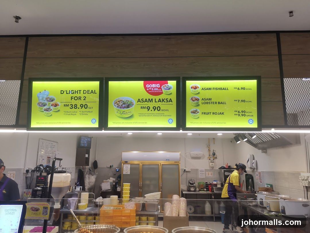D'Laksa Menu