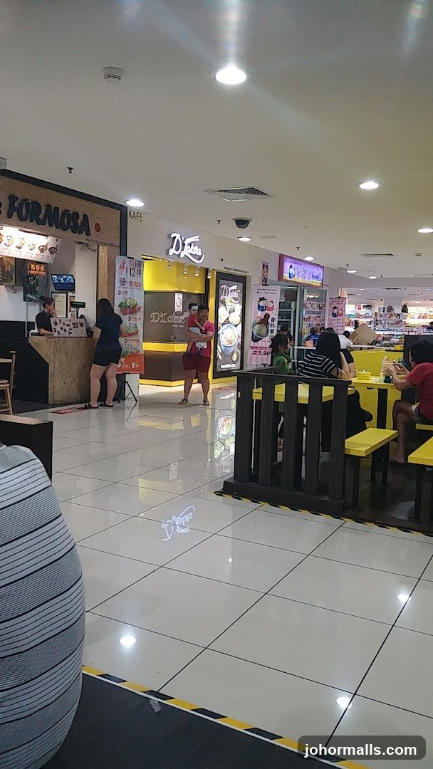 Food court with various eateries