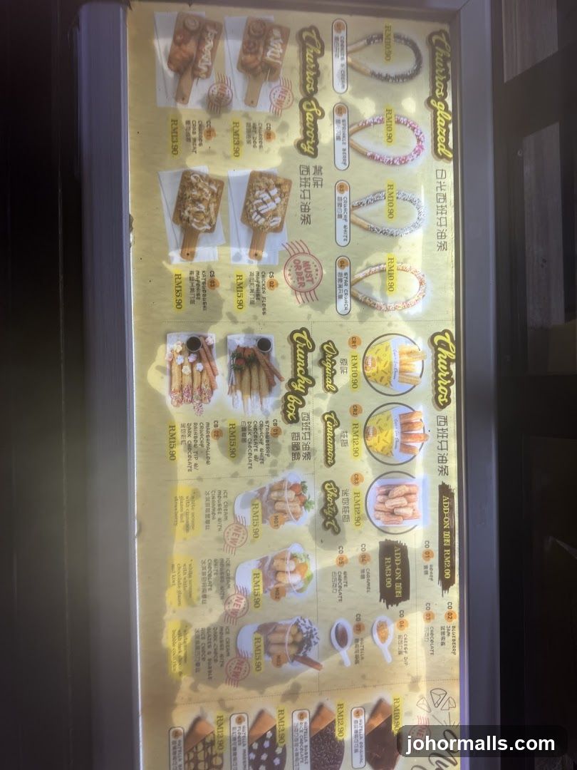 Churros Menu