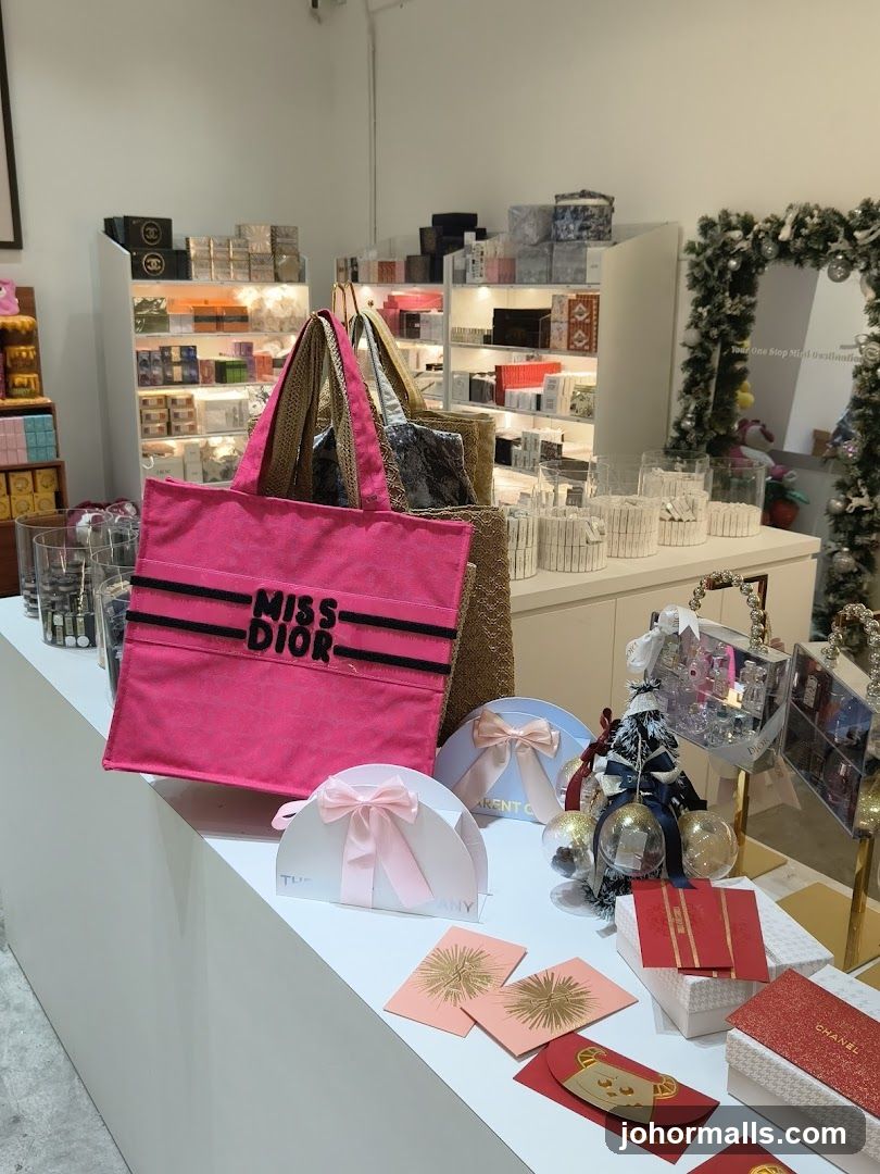 Gift items on display