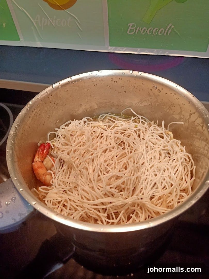 Noodles and Shrimp