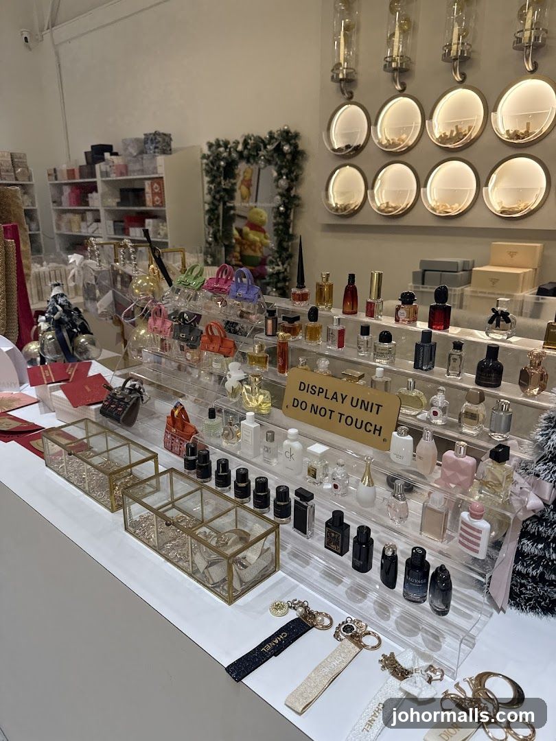 Perfume and Accessories Display