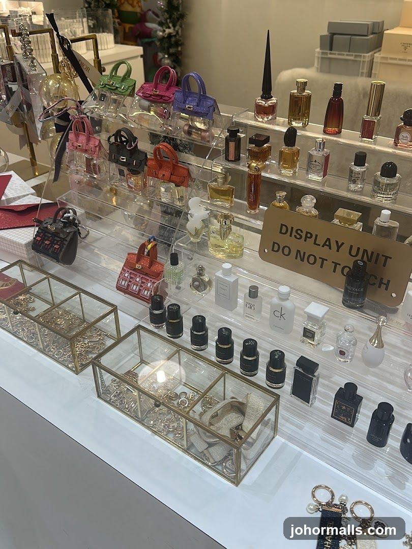 Perfume and Accessory Display