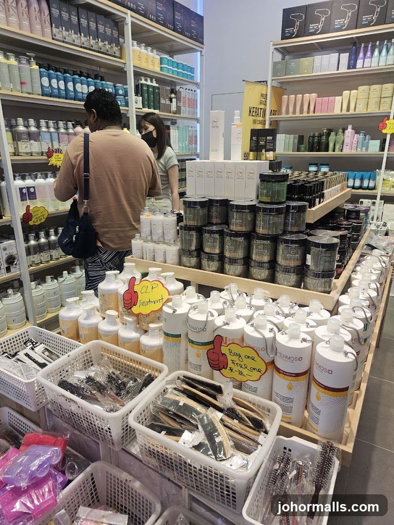 Hair Care Products Display