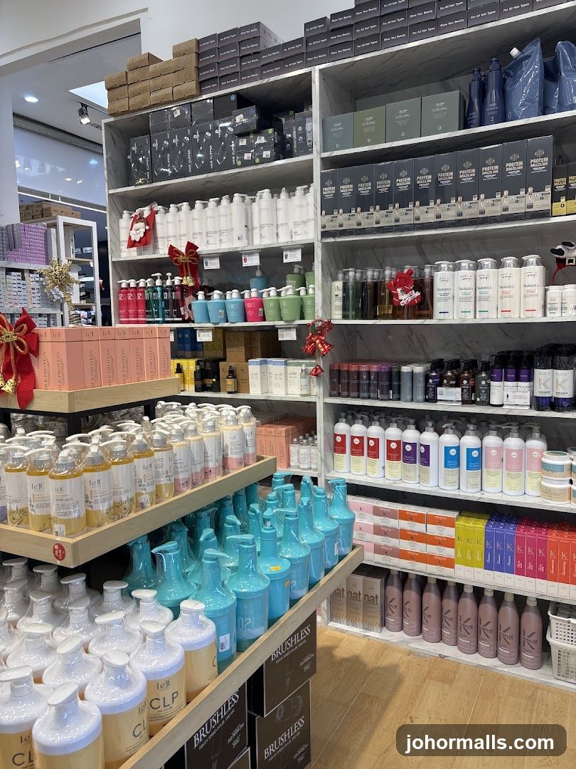 Hair Care Products Display
