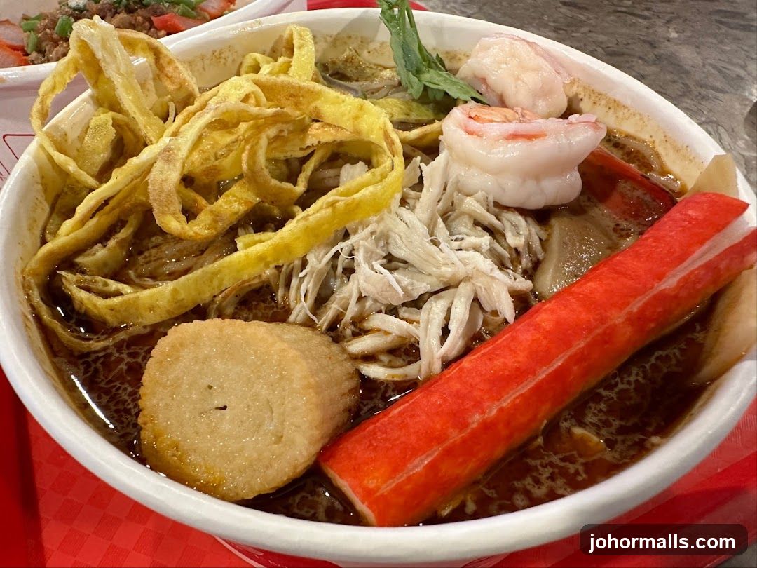 Noodle Soup with Seafood and Egg