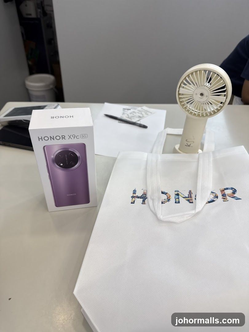 Honor Phone and Bag