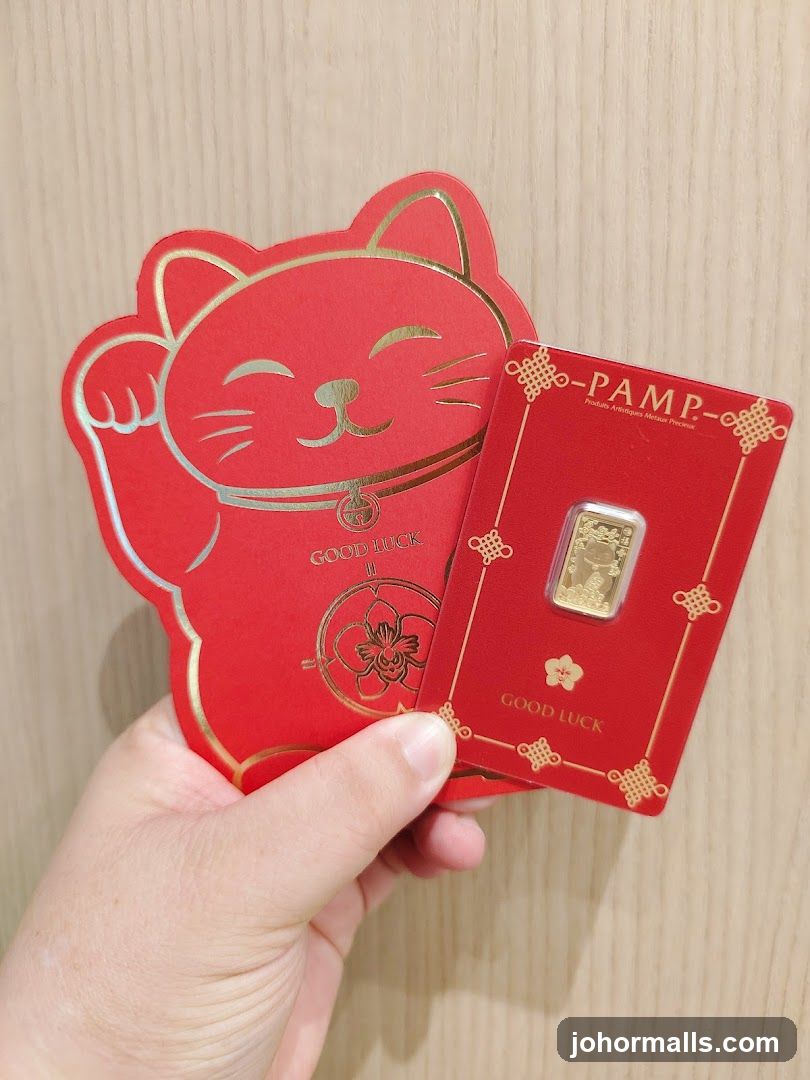 Red envelopes and gold bar