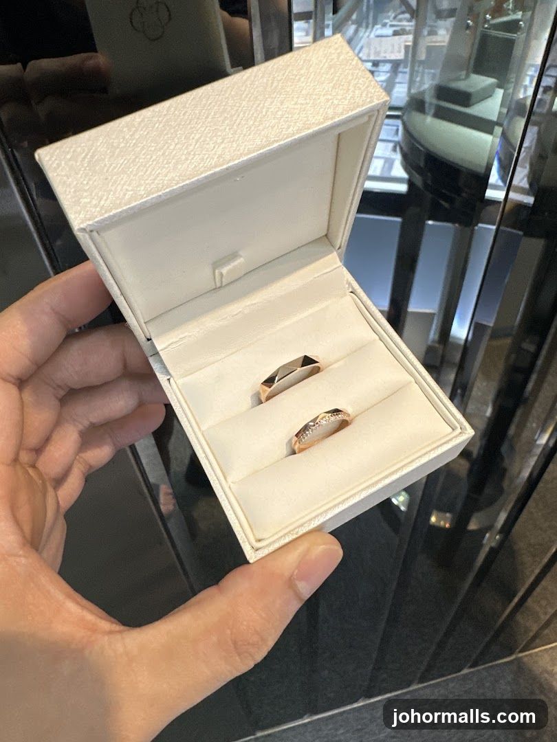 Two rings in a jewelry box
