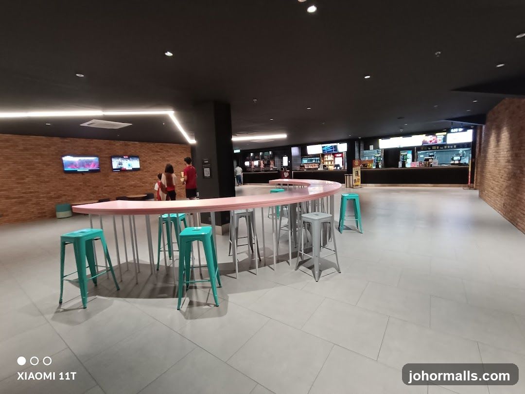 Food court seating area