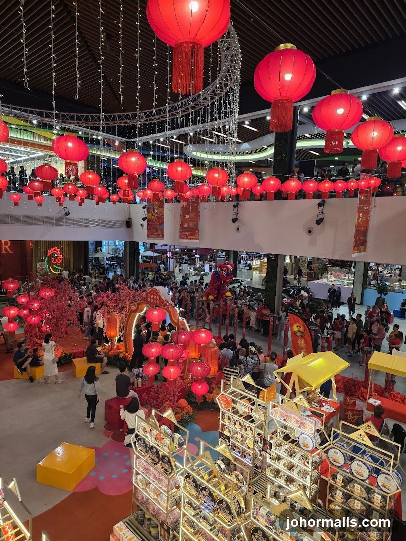 Mall decorated for Lunar New Year