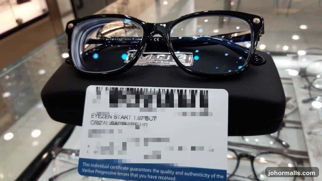Eyeglasses and Certificate