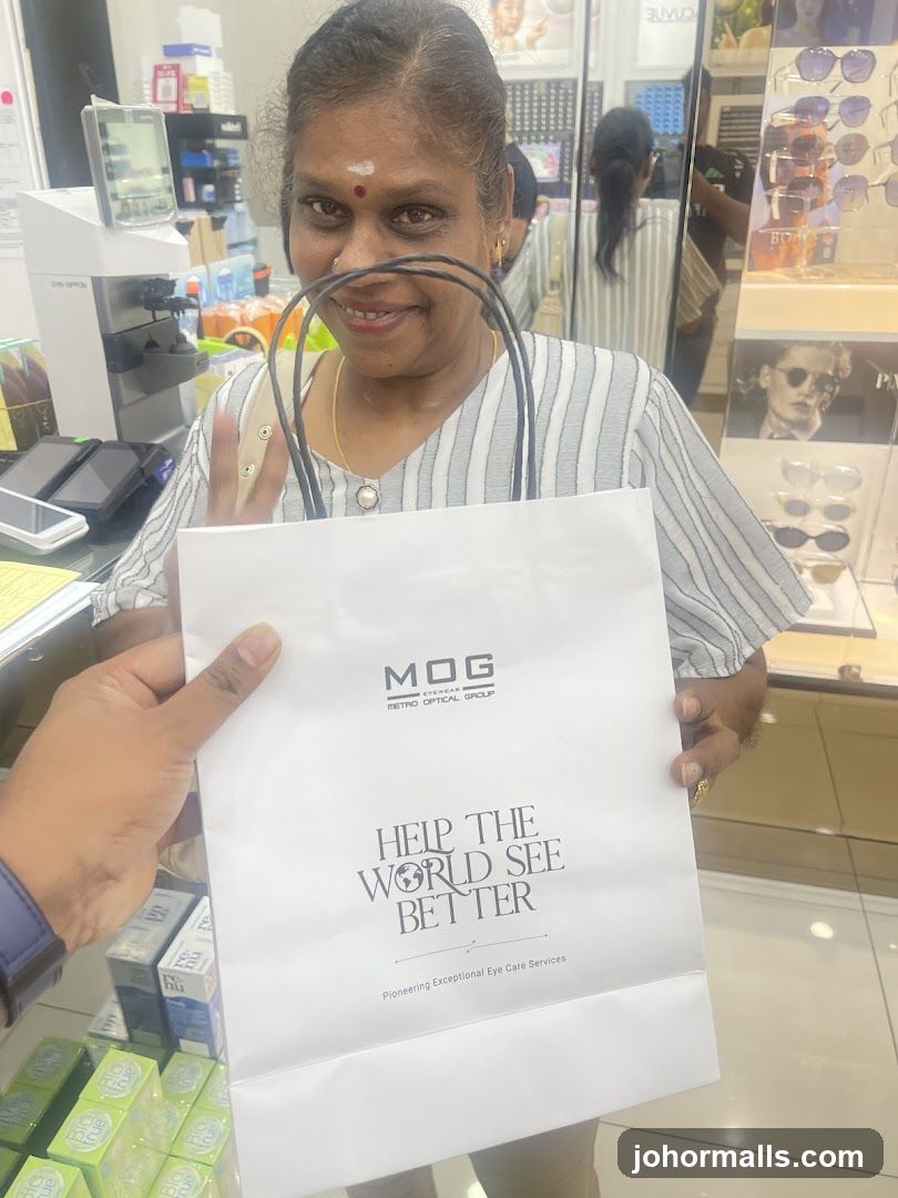 Woman holding a shopping bag