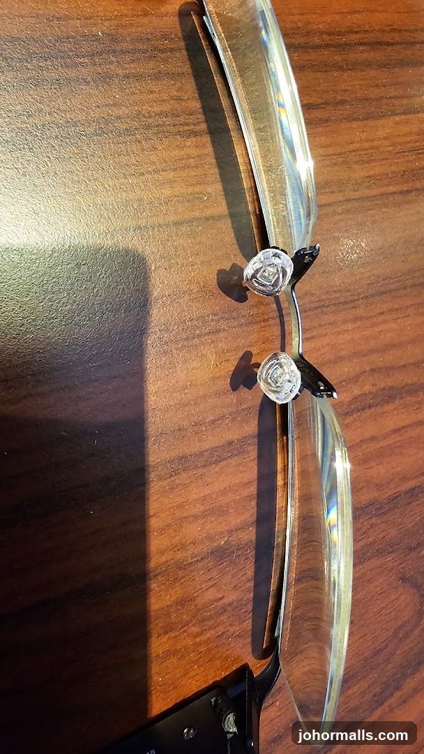 Eyeglasses on a wooden surface