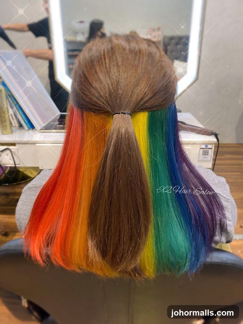 Rainbow Hair Dye