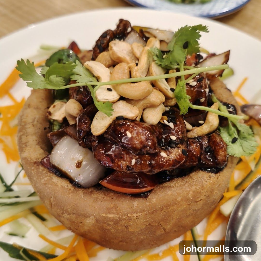 Savory Dish with Cashews and Cilantro