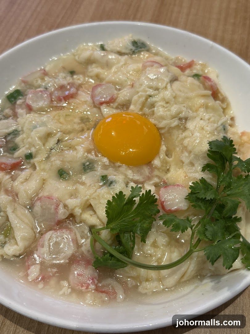 Steamed Egg with Crab Stick and Egg Yolk