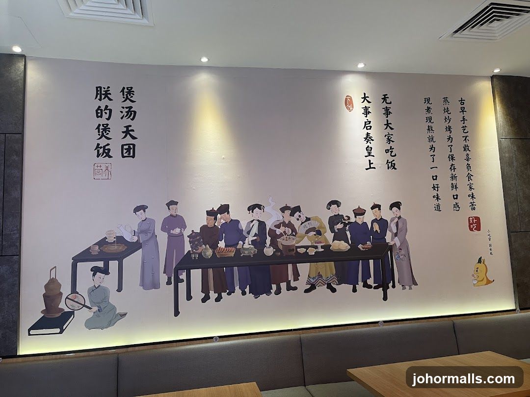 Wall Mural with Traditional Chinese Figures
