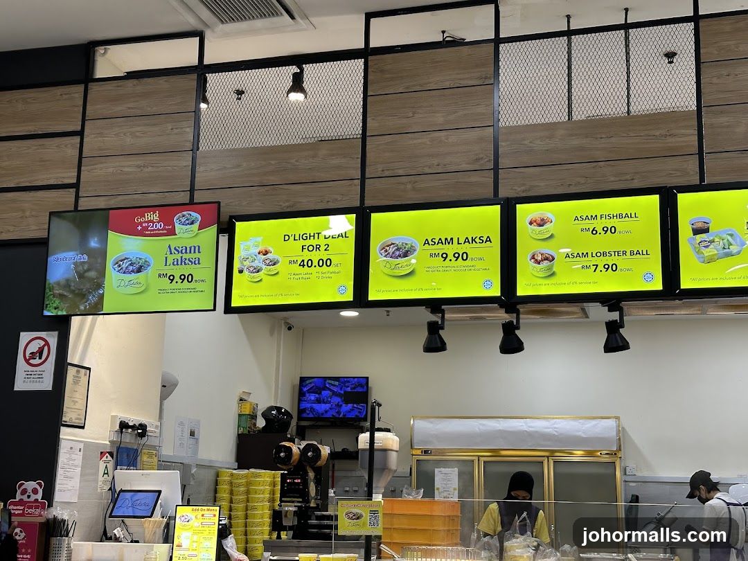 D'Laksa Menu