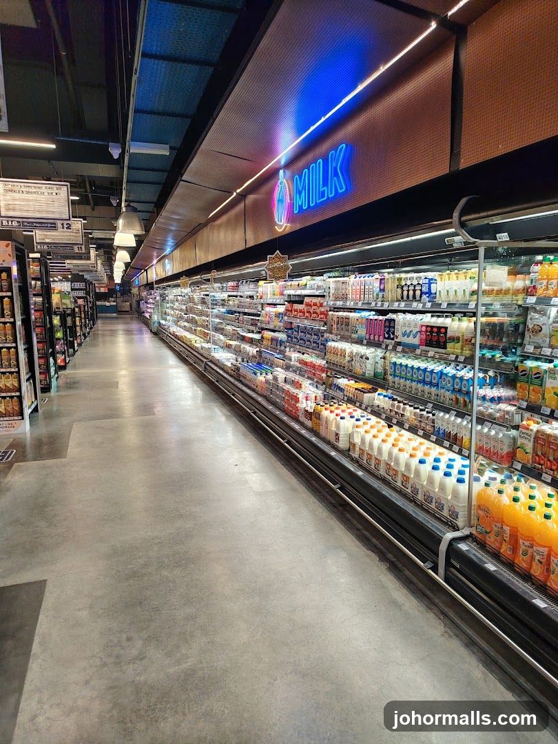 Grocery Store Dairy Aisle