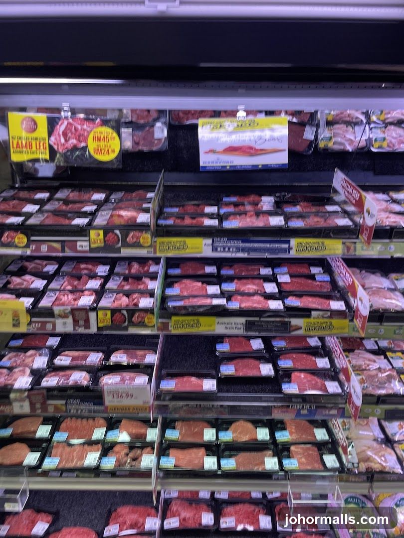 Meat Display in a Supermarket