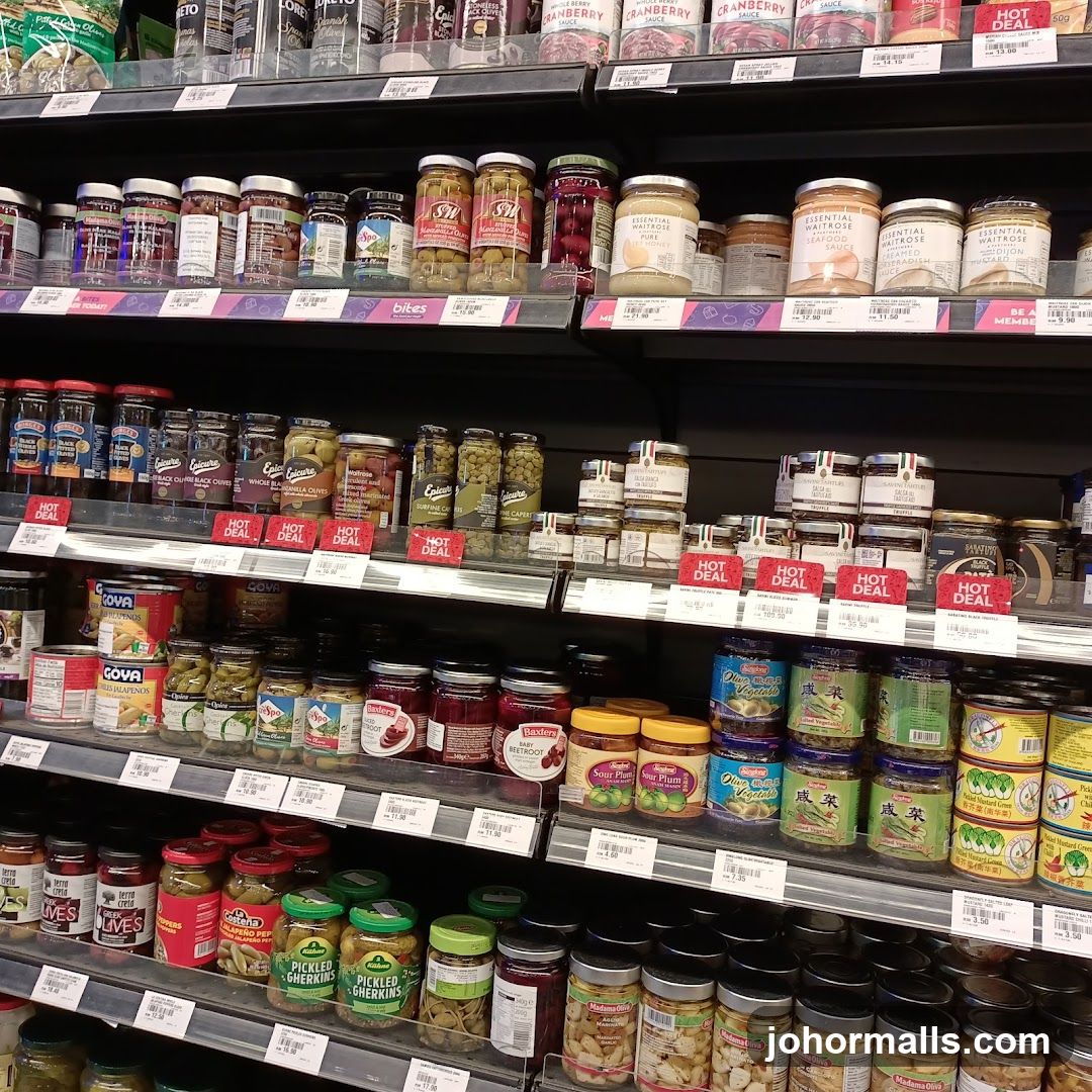 Assortment of Jars and Cans on Shelves