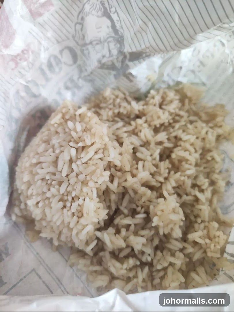 Rice in wrapper
