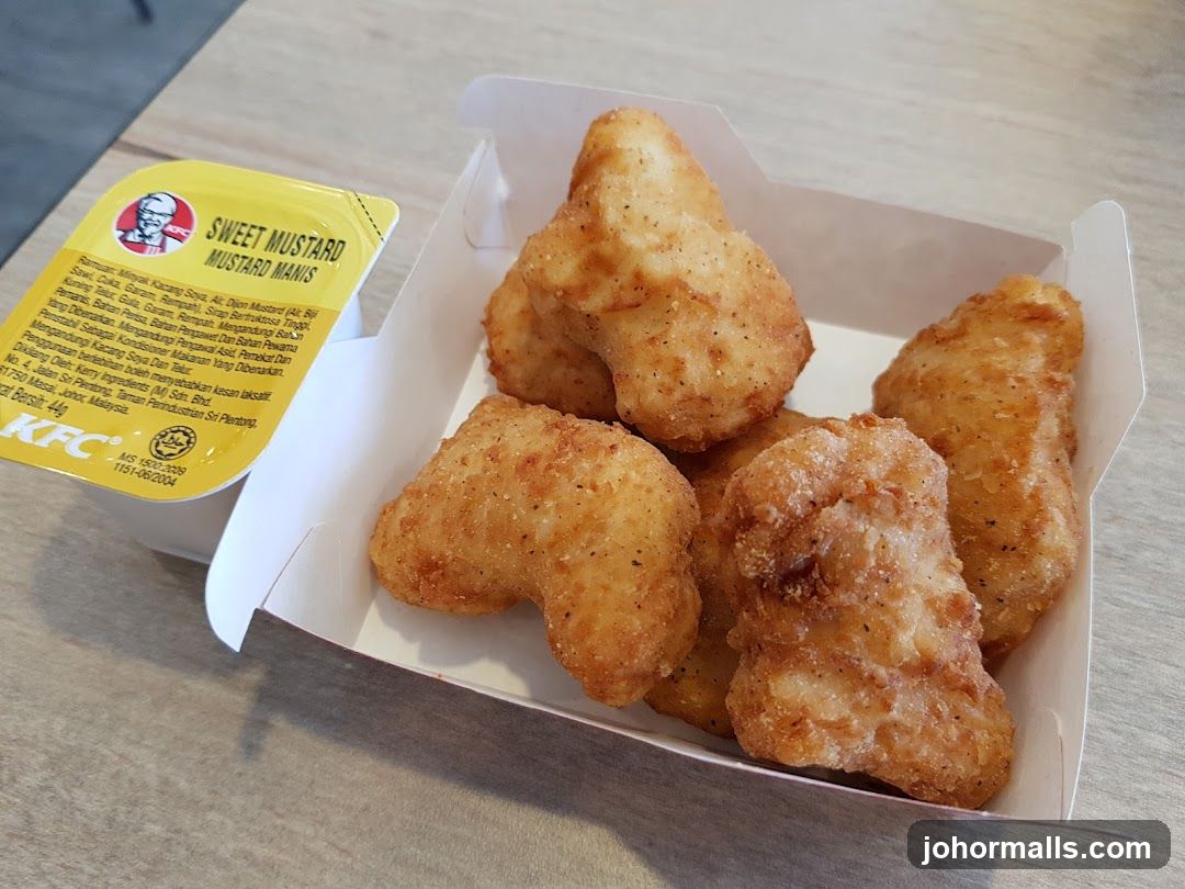 KFC Chicken Nuggets with Sweet Mustard Dip